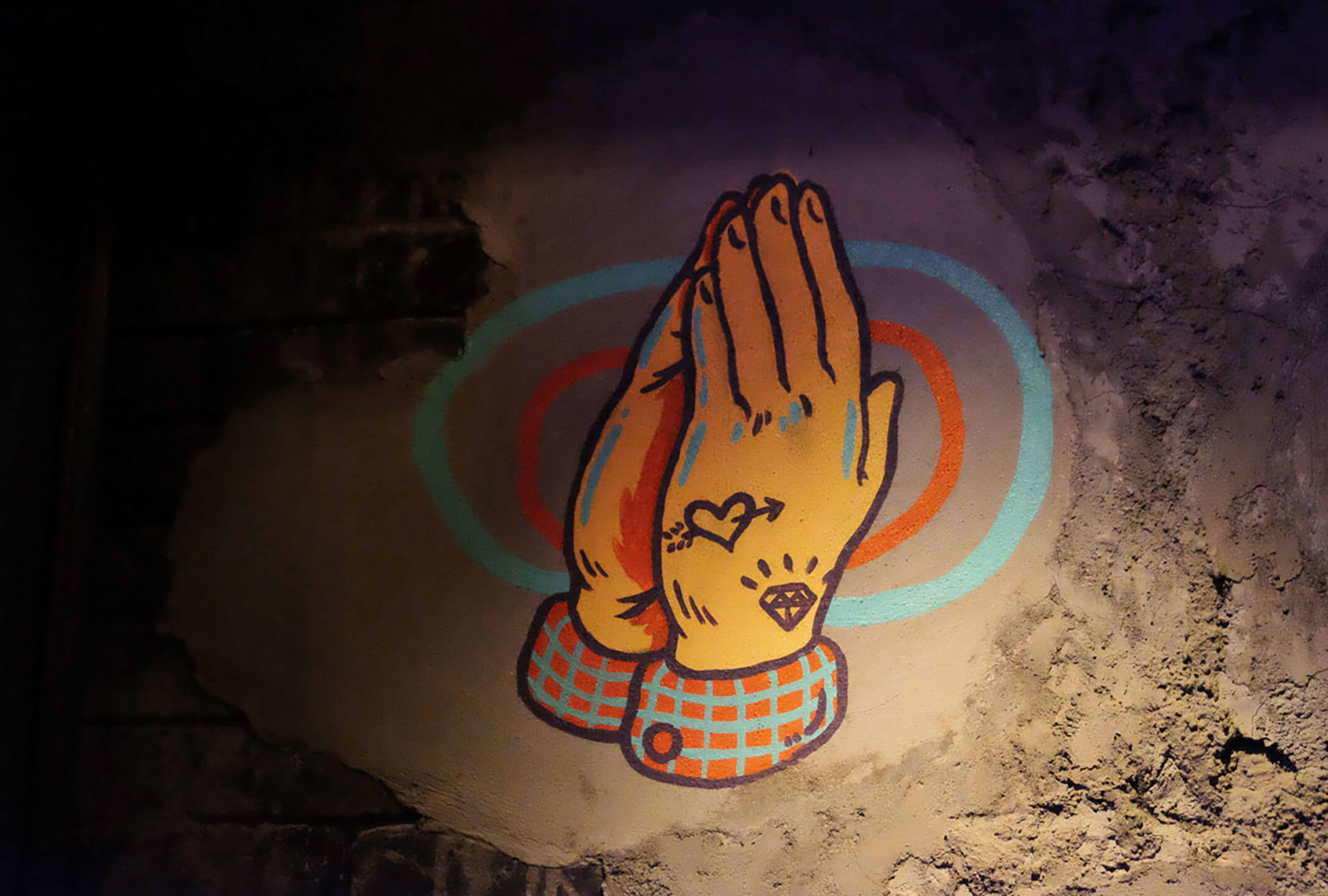 Hand Detail Mural / Graffiti