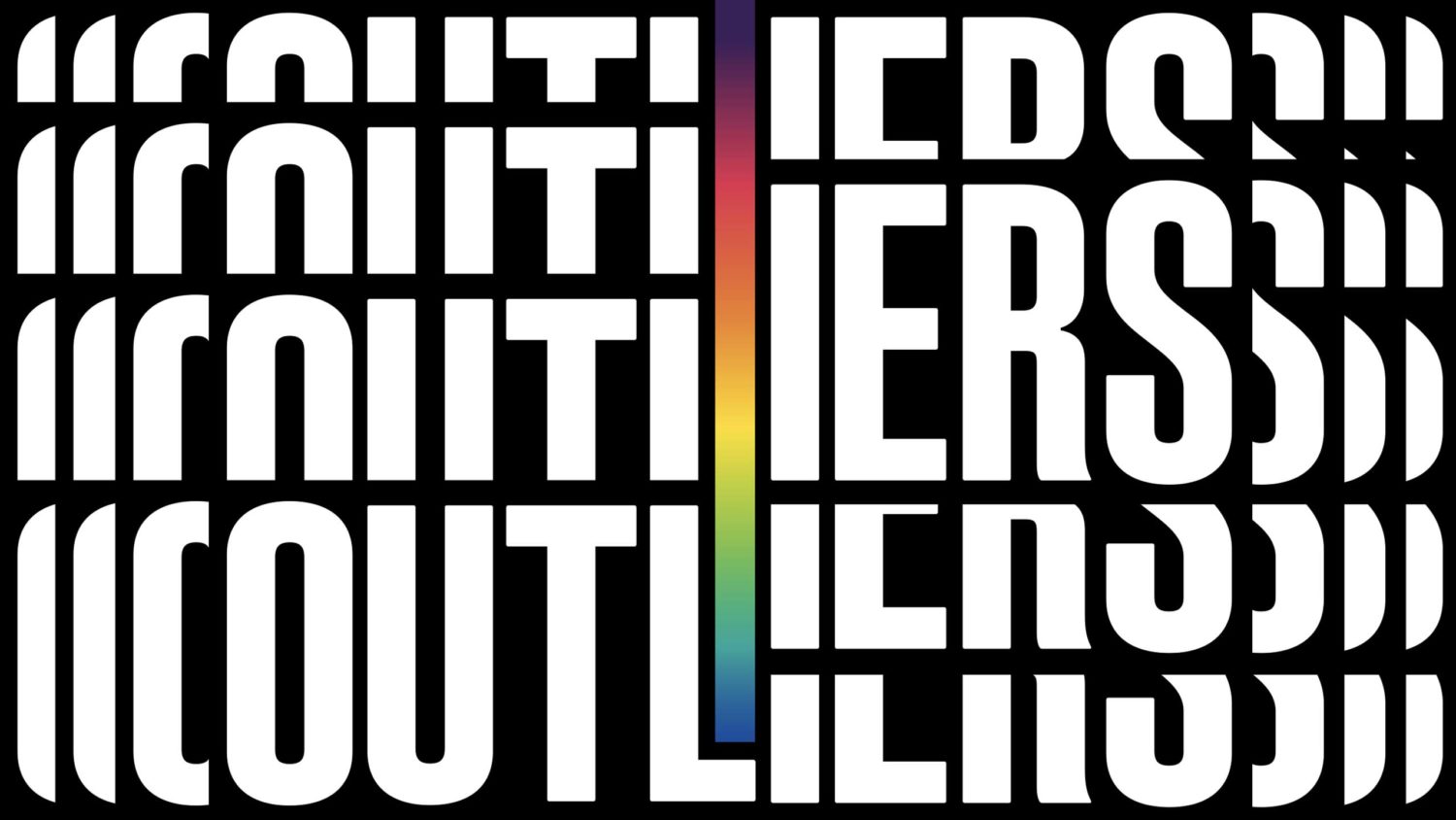 The design for the cover of Outliers, The Serious Review's first volume