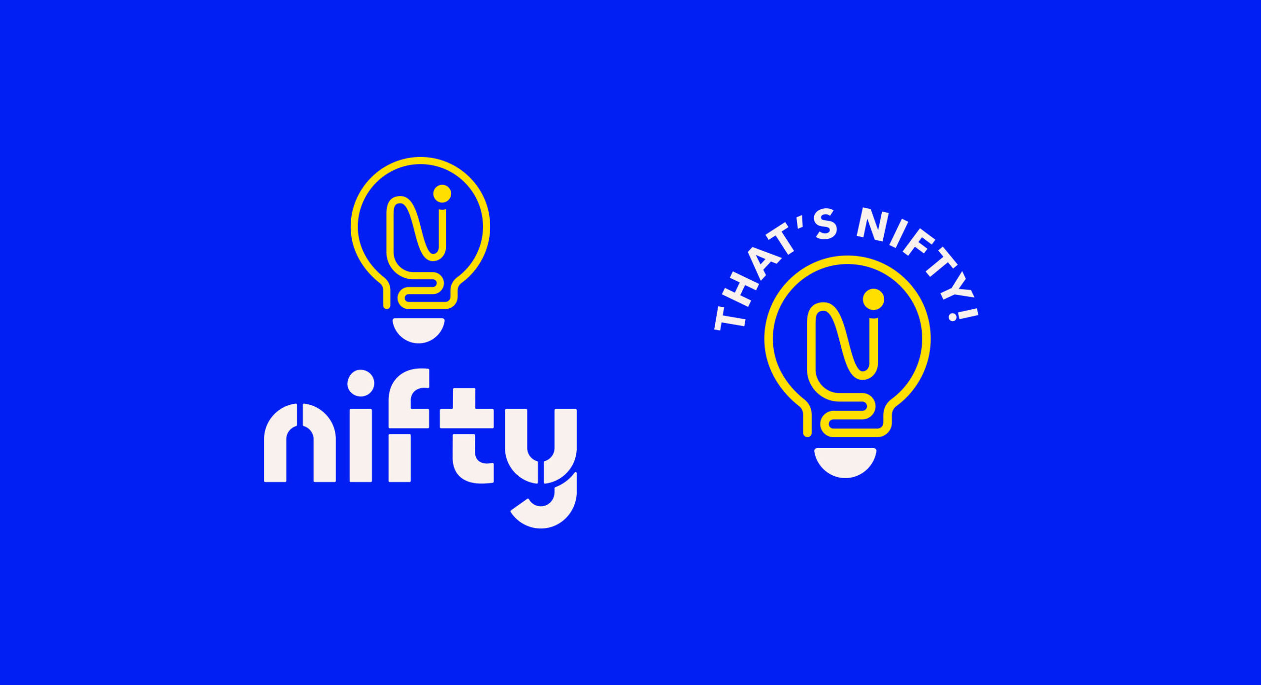 Witty brand logo and icon lockups for retail tech brand Nifty