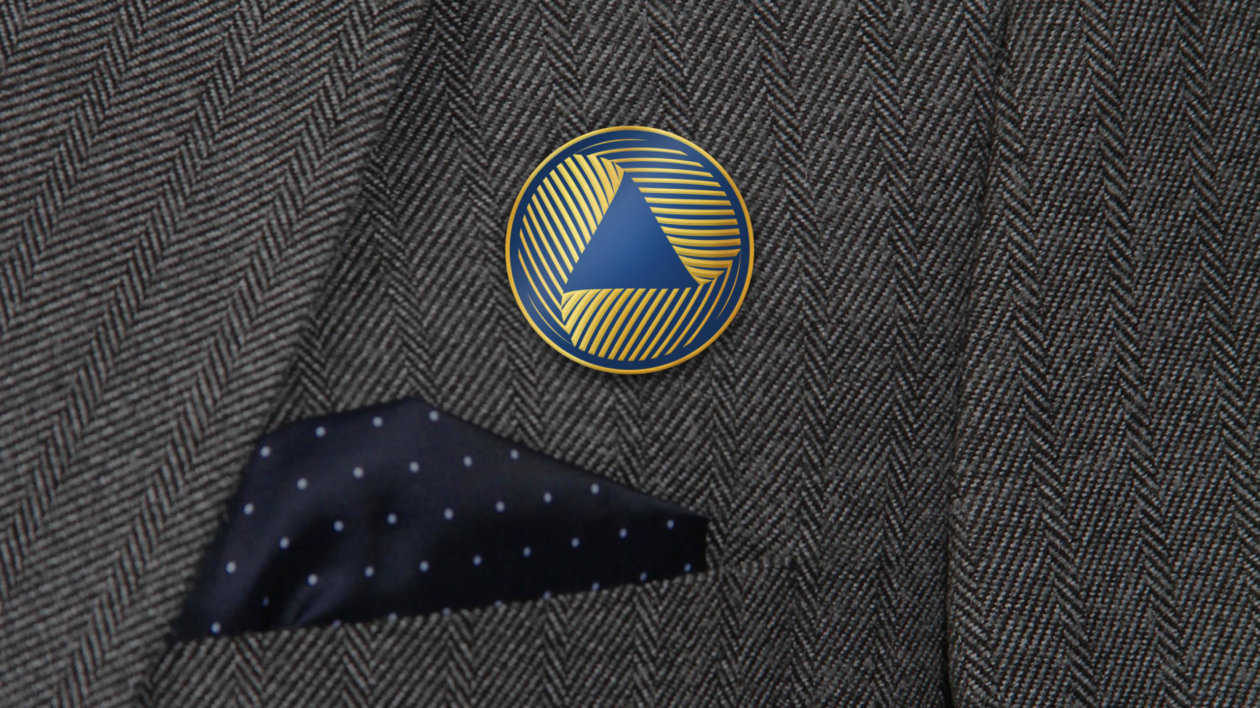 Corporate enamel pin and uniform for property developer brand Anchor Land