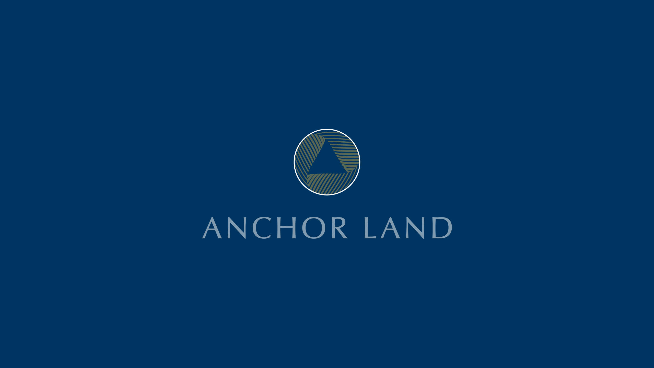 Logo design rationale for property developer brand Anchor Land