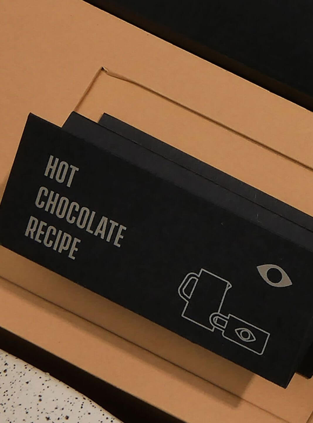 Hot chocolate recipe card