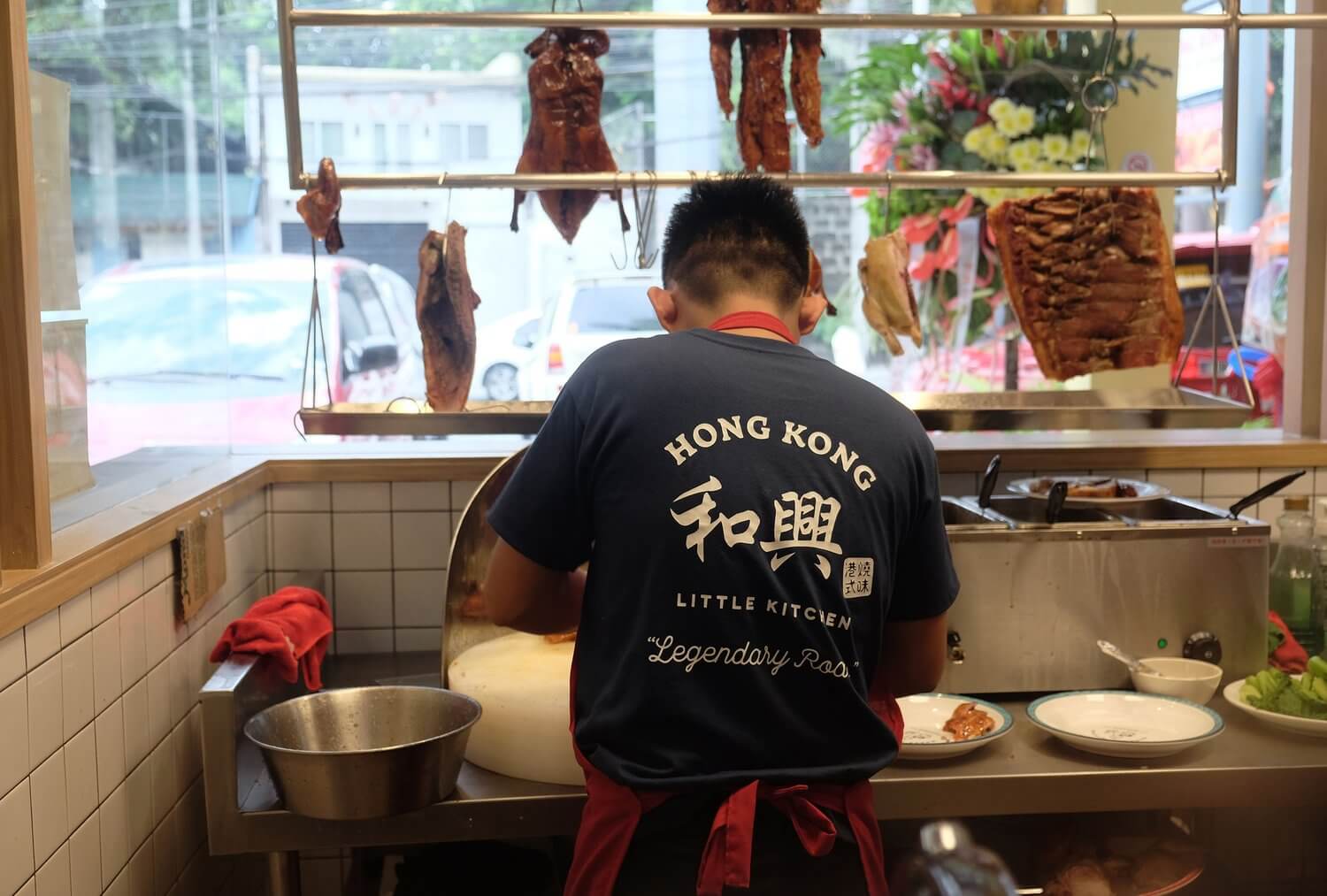 T shirt uniform design for food and beverage brand Hong Kong Little Kitchen