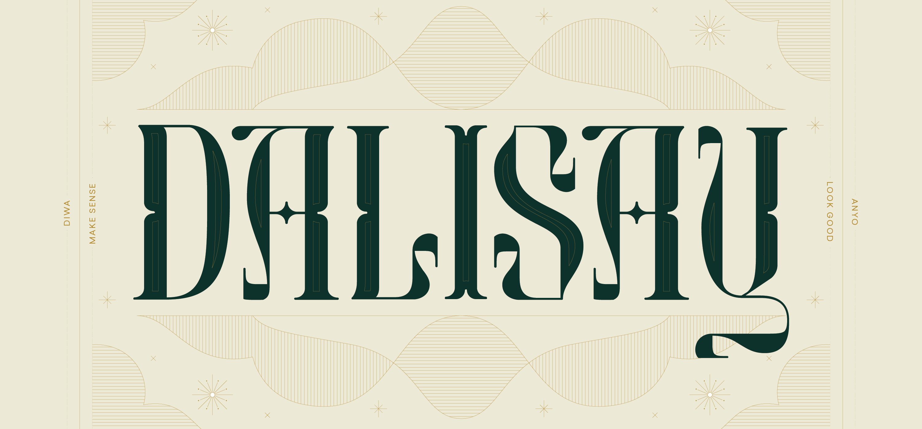 Typography application of the custom Filipino typeface Kundiman