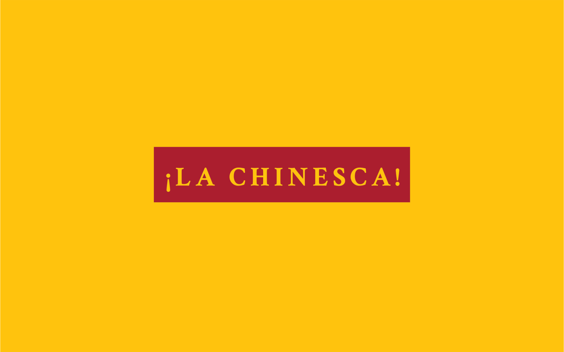 La Chinesca's fun and witty copy in brand typography and colors