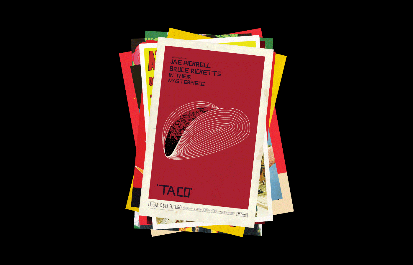 La Chinesca's posters filled with fun taco and pop culture references