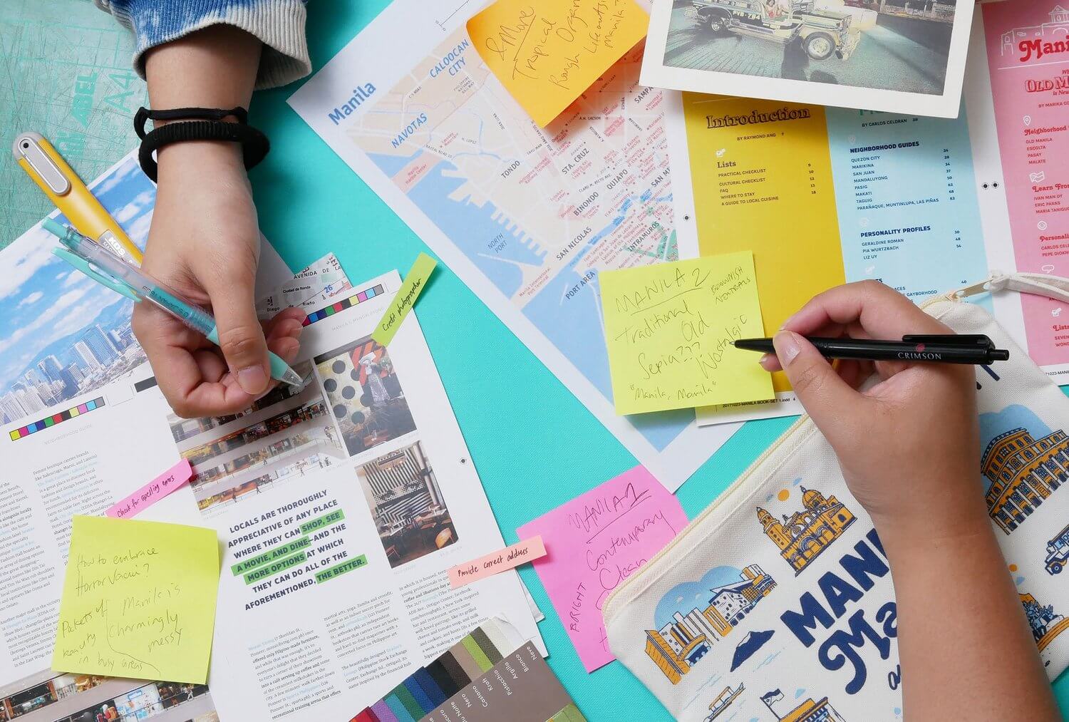 Work in progress photo for travel guide book Manila Manila and More