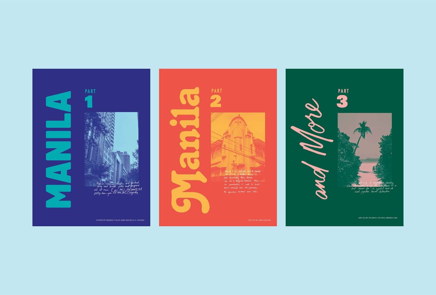 Branding and identity for travel guide book Manila Manila and More