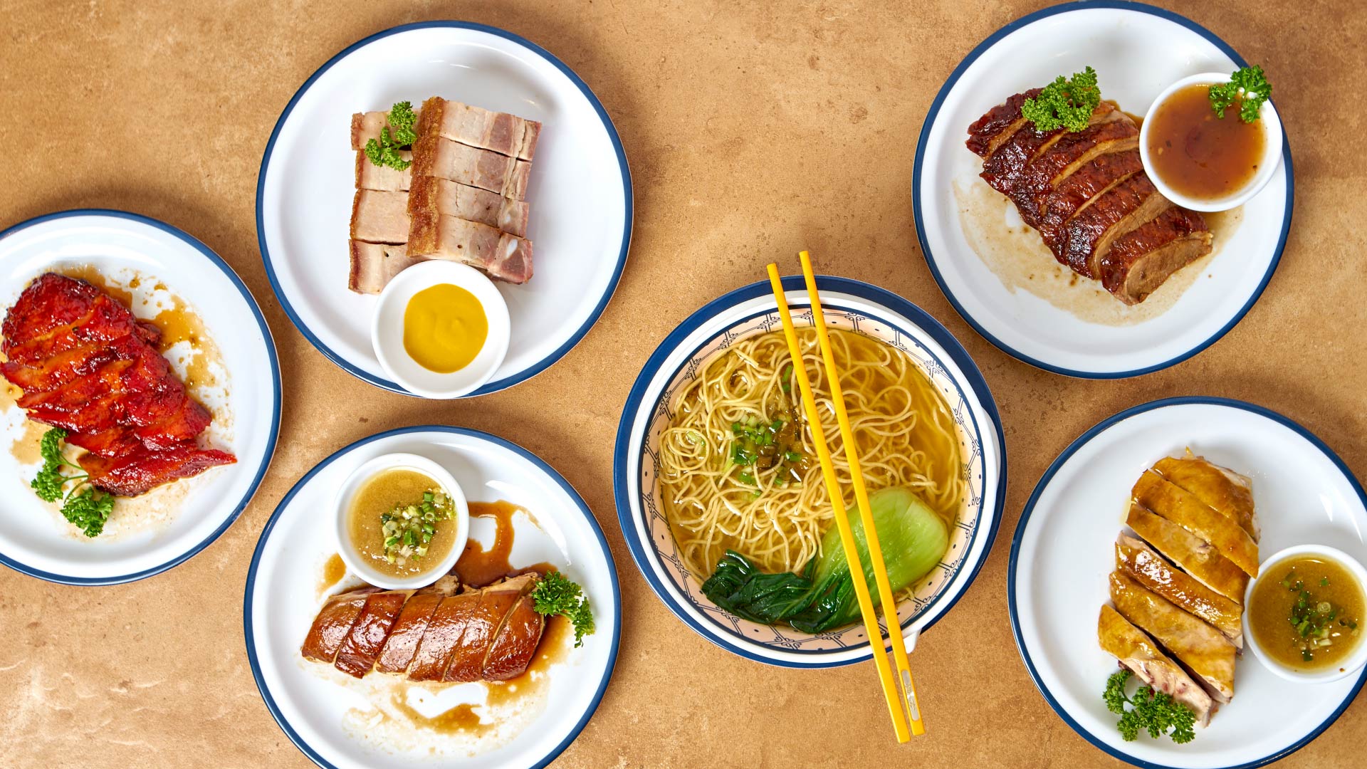 Flatlay photography and styling for Hong Kong roasts restaurant Roasts Kitchen Company
