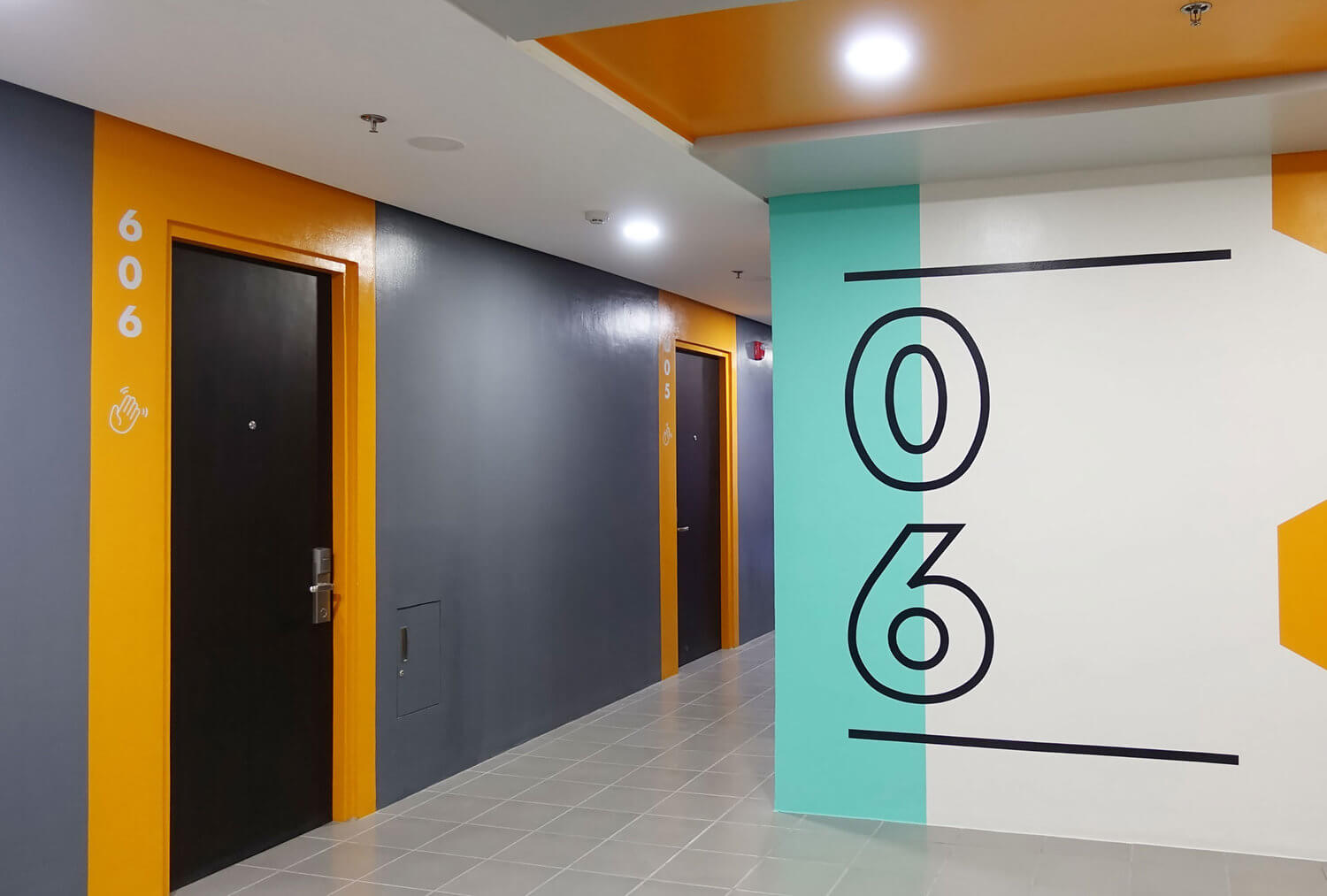 Wayfinding and environment design for real estate brand and co-living space Ayala Land The Flats
