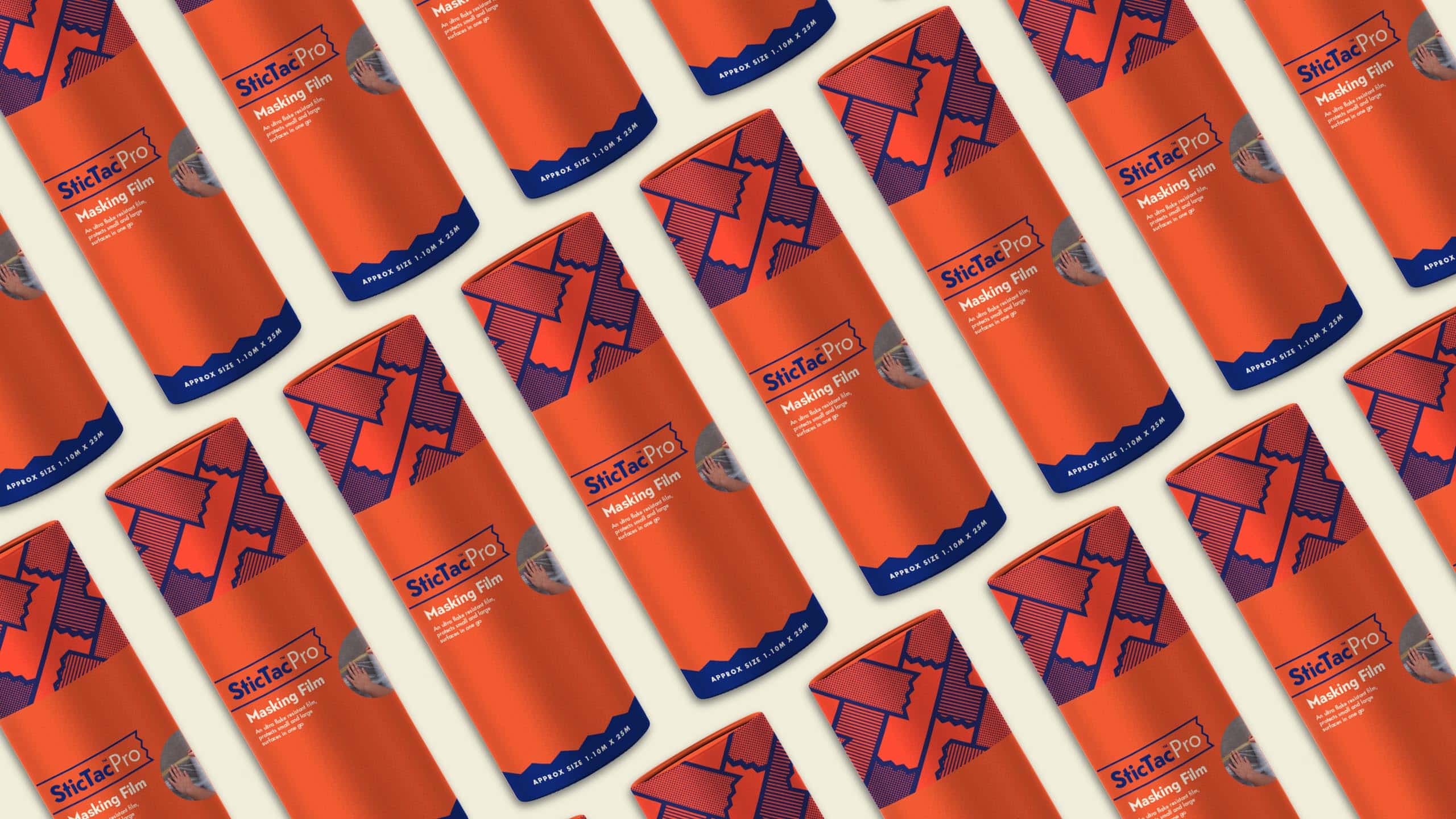 Packaging for SticTac Pro's masking film