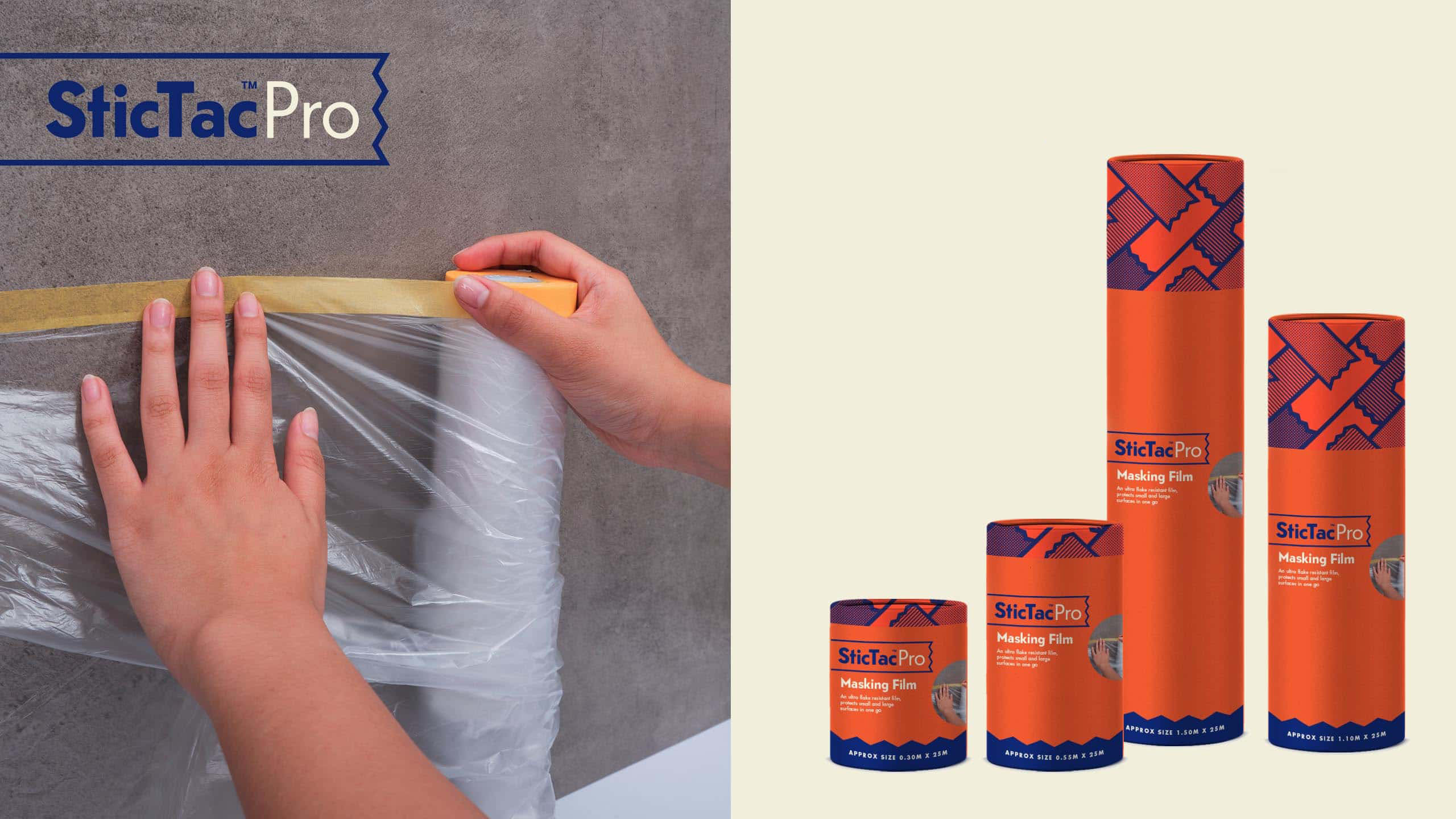 Packaging and product photo for SticTac Pro's masking film